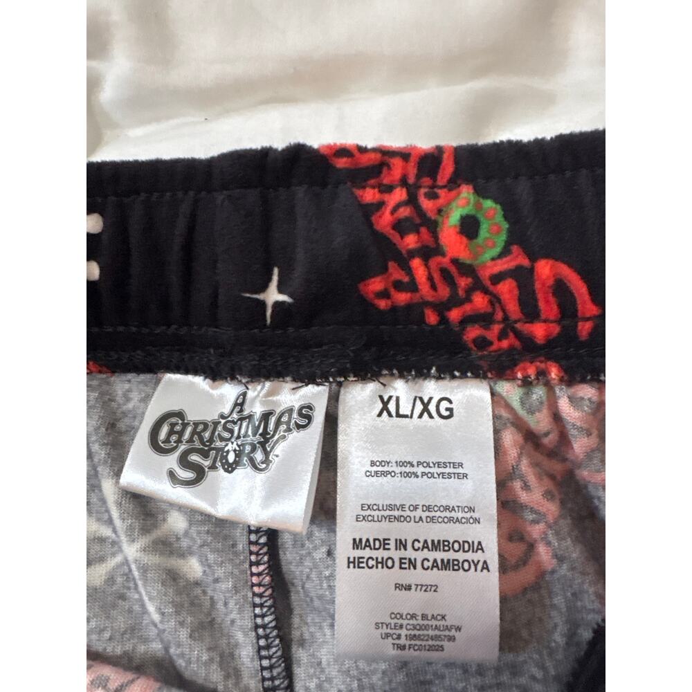 A Christmas Story Men's Lounge Pajama Pants XL Black Christmas Movie Sleepwear - Picture 5 of 5